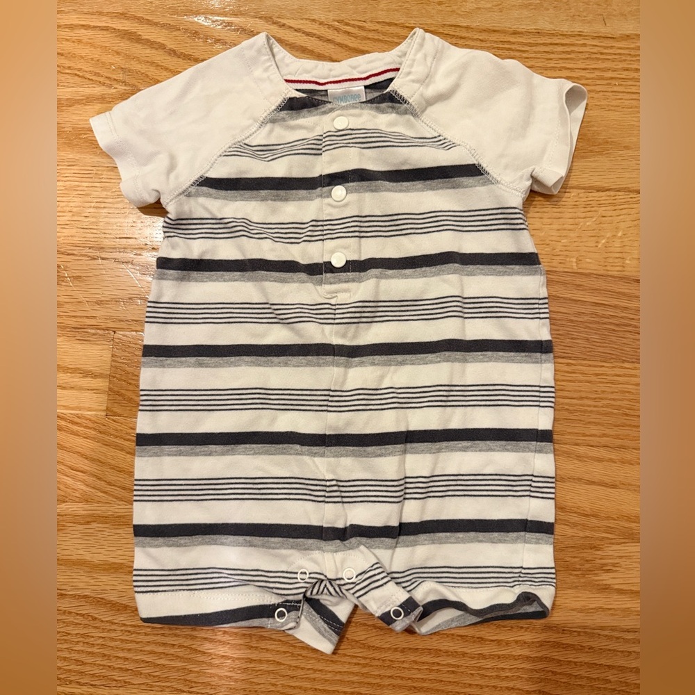 Striped Baby Romper